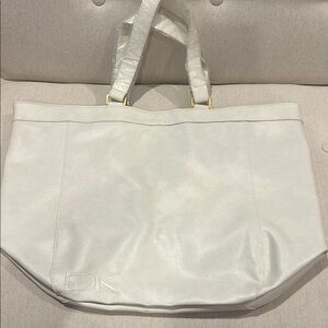Donna Karen White Large Tote Bag Beach Bag great for travel